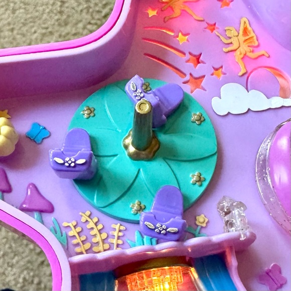Vintage 1993 Bluebird Toys Polly Pocket Fairy Wonderland Pink Star Compact Only - Picture 10 of 10